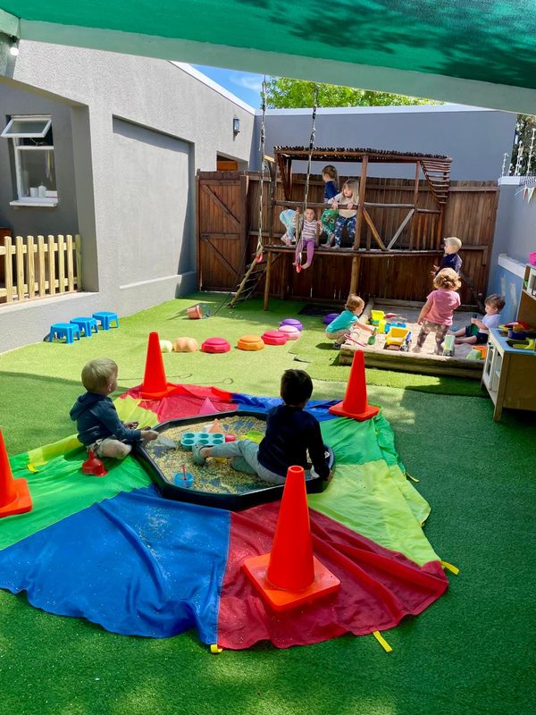 Outdoor sensory play